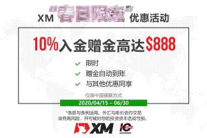 XM多重入金方式 — 银联入金最高可获得$888入金赠金