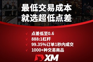 交易了十余年，XM这么低的点差，我还是头一次见！