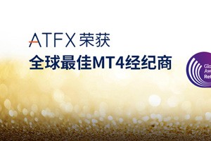 ATFX品牌影响力持续提升，荣获“全球最佳MT4经纪商”