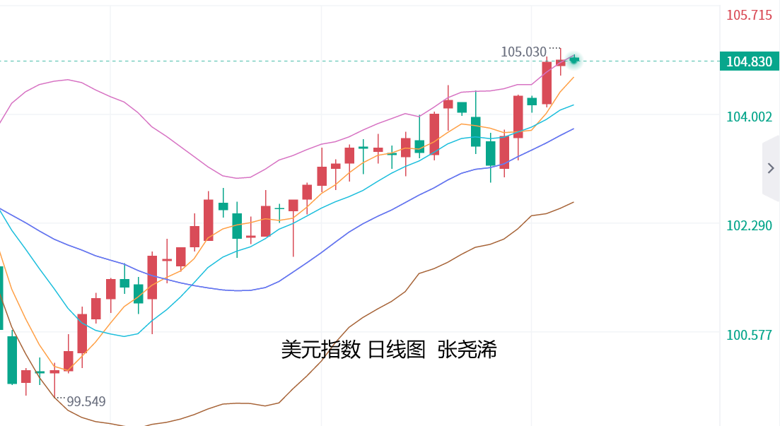 张尧浠：美盘将迎众多讲话、黄金仍有望再度回落   