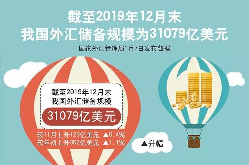 dooprime德璞资本2019年中国外汇储备3.1万亿美元收官，2020年又将如何变化？