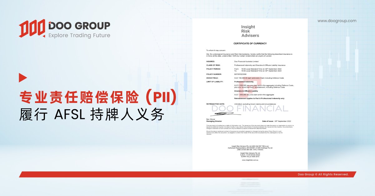 公司动态 | Doo Prime 姐妹公司 Doo Financial 购买专业责任赔偿保险，履行 AFSL 持牌人义务