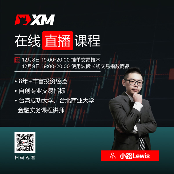 XM外汇平台中文在线直播课程，今日预告（12/8）