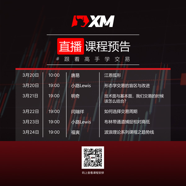 XM中文在线直播课程，本周预告（3/20-3/24）
