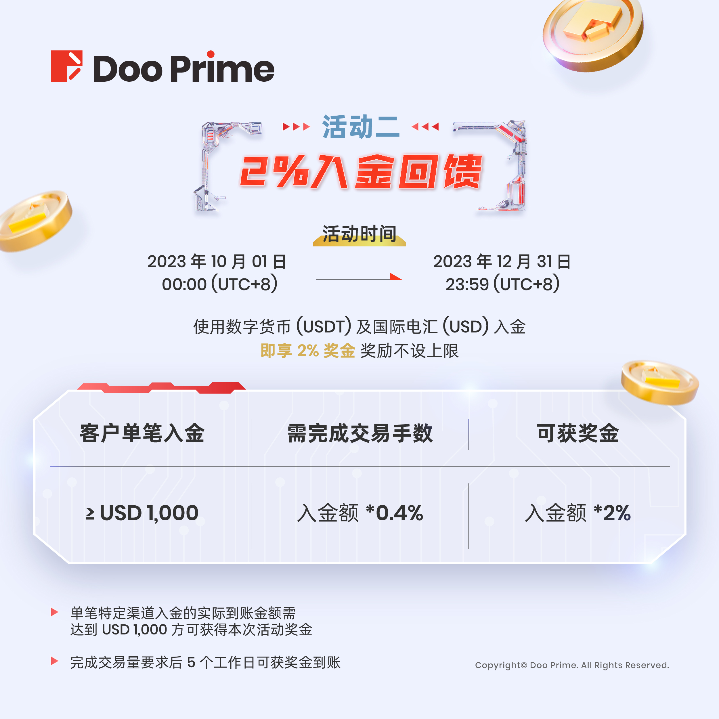 精彩活动 | Doo Group 九周年呈献：“金”牌客户回馈活动震撼来袭，与您开启三重黄金惊喜