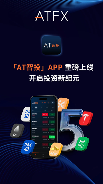 ATFX全球首发官方APP【AT智投】，投资进入3.0时代！