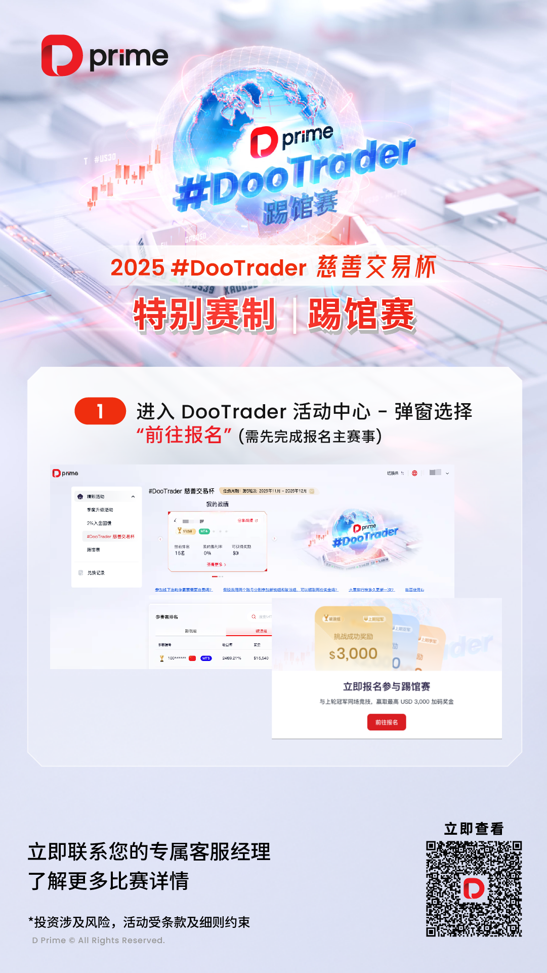 2025 D Prime #DooTrader 慈善交易杯｜特别赛制踢馆赛新一轮开赛