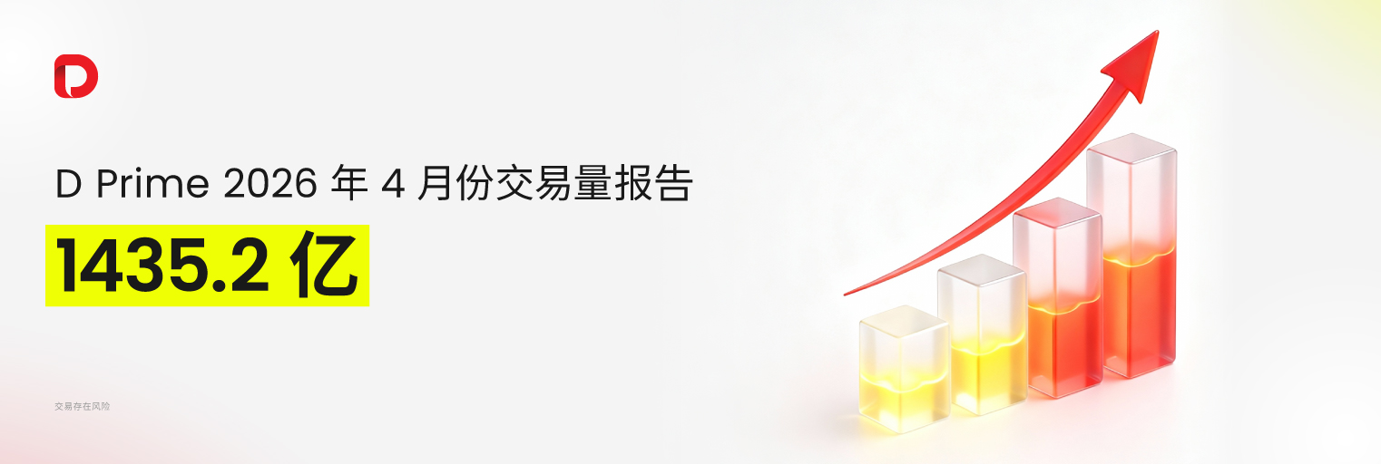 交易量报告 | D Prime 2026 年 4 月份交易量报告